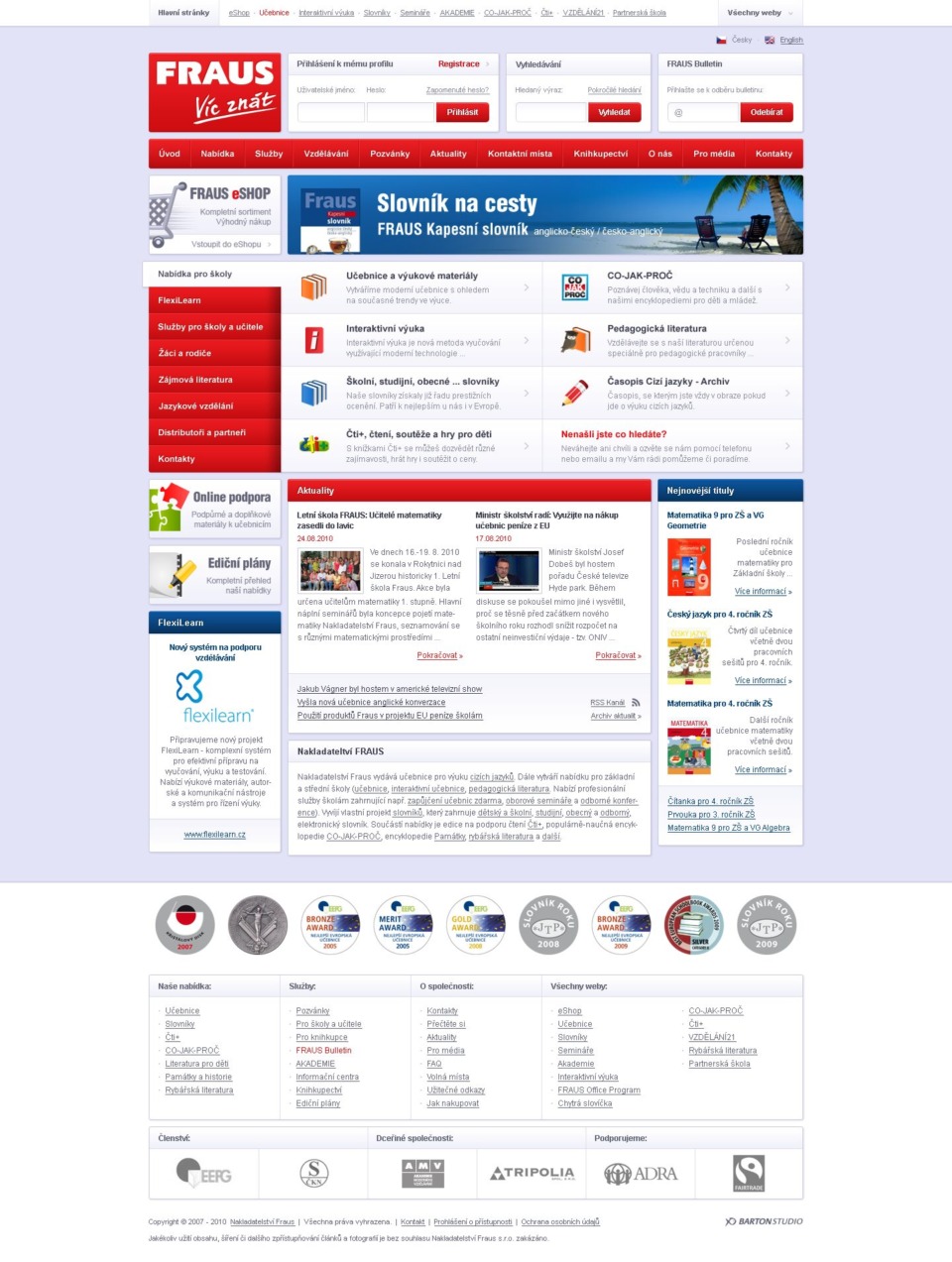 Educational Publishing Website Design
