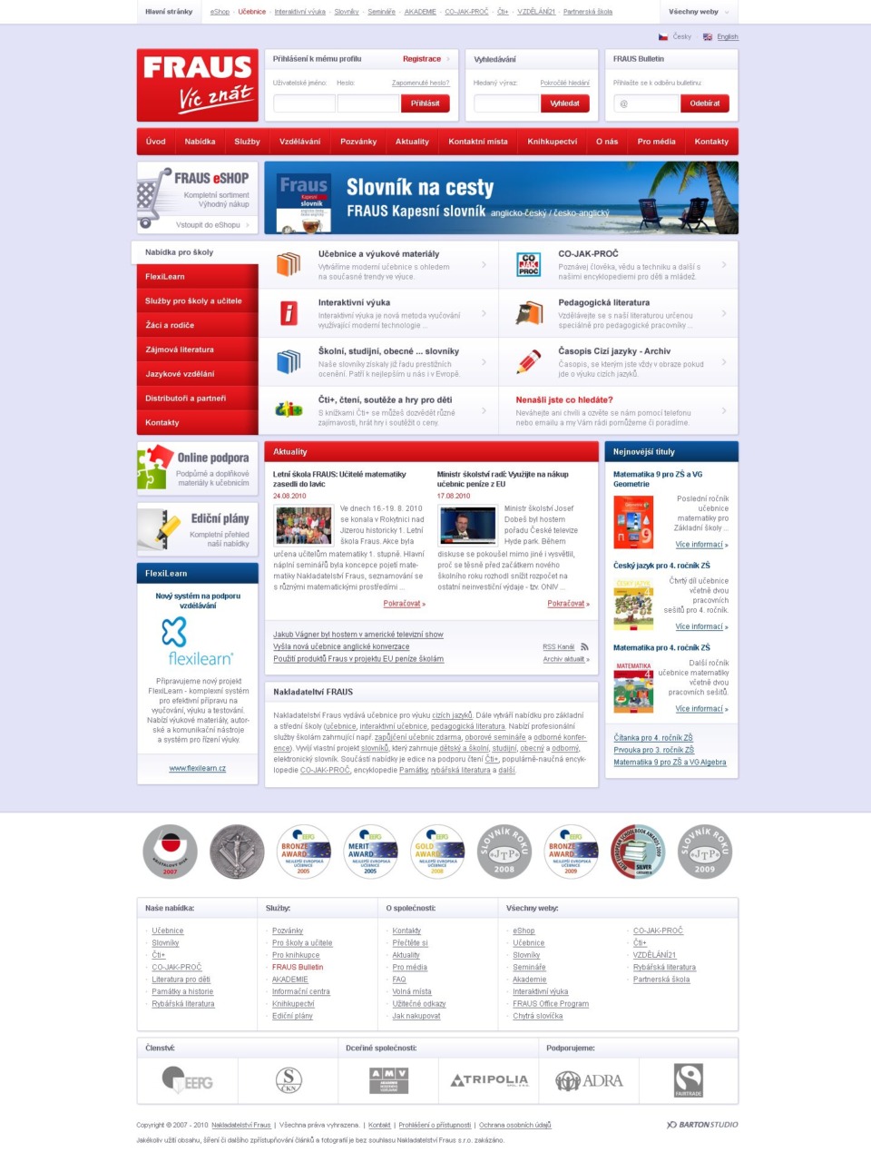Educational Publishing Website Design