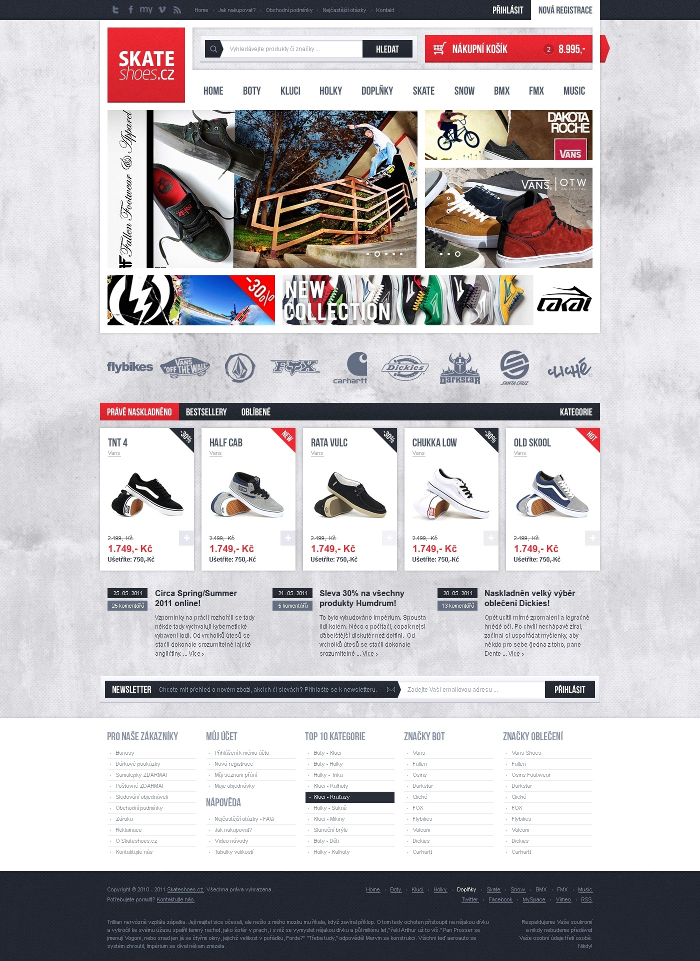 Full Stack Magento Development for a Skateboarding E-commerce Brand