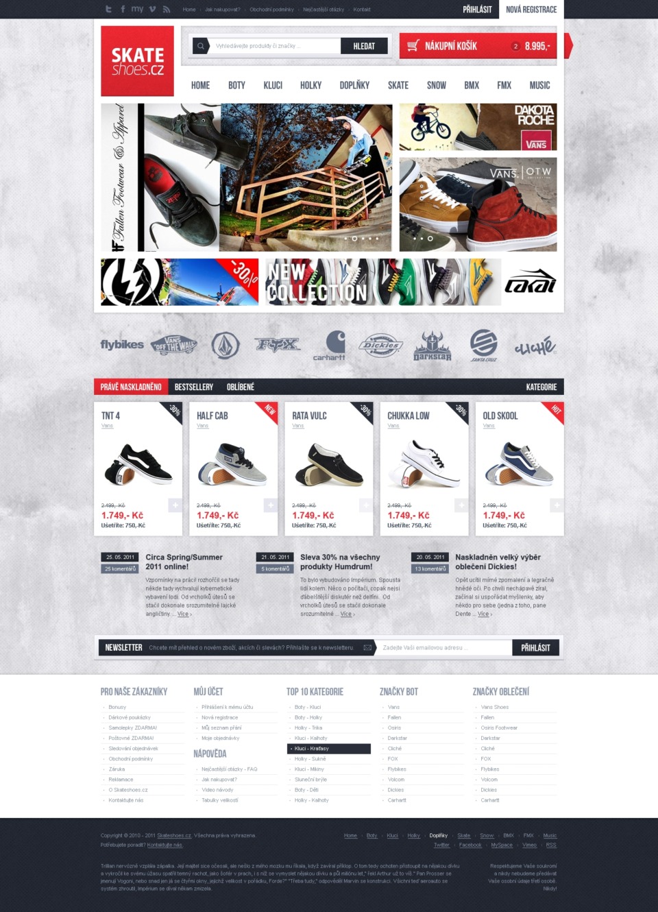 Full Stack Magento Development for a Skateboarding E-commerce Brand