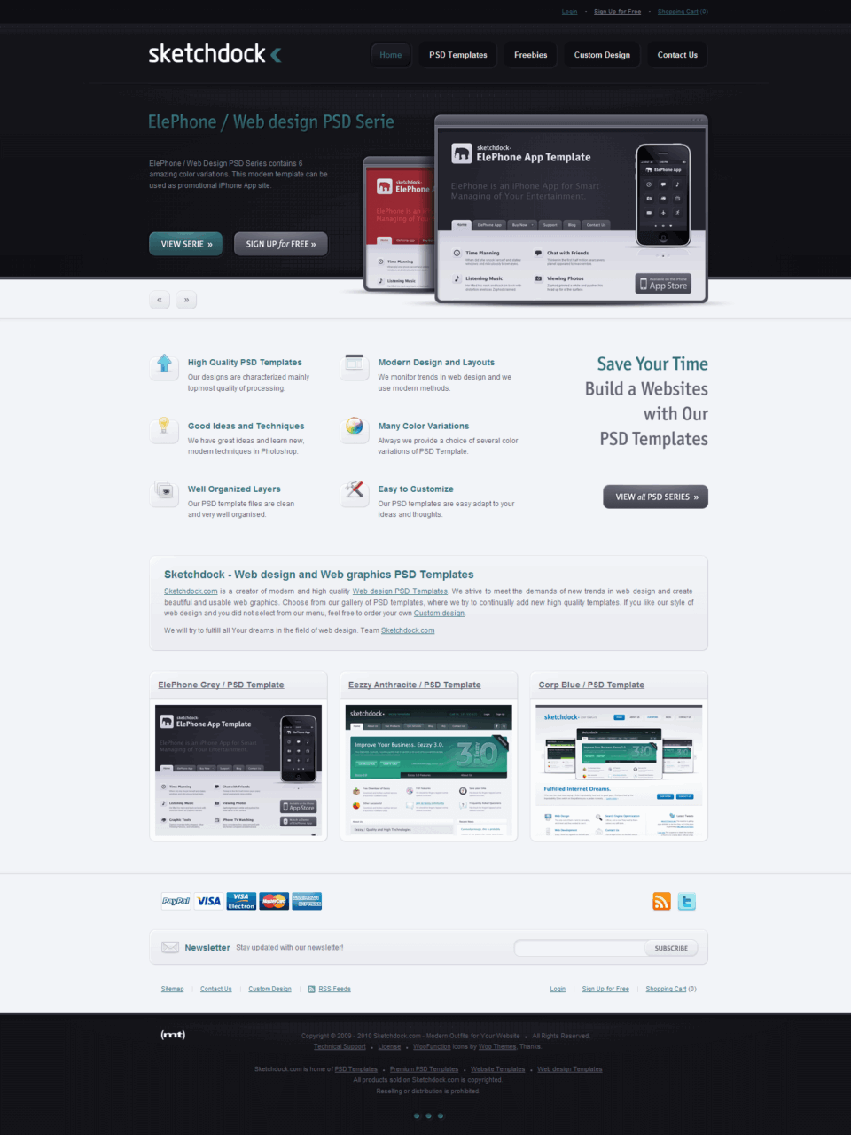 Digital Template Shop for Designers and Developers Web Design & Development