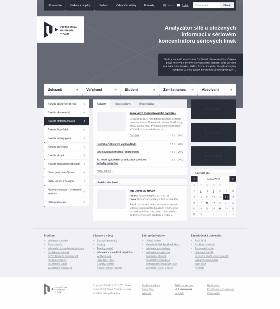 University website UX redesign