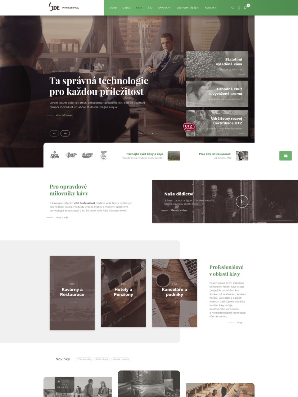 Coffee Equipment Store for Professionals Web Design