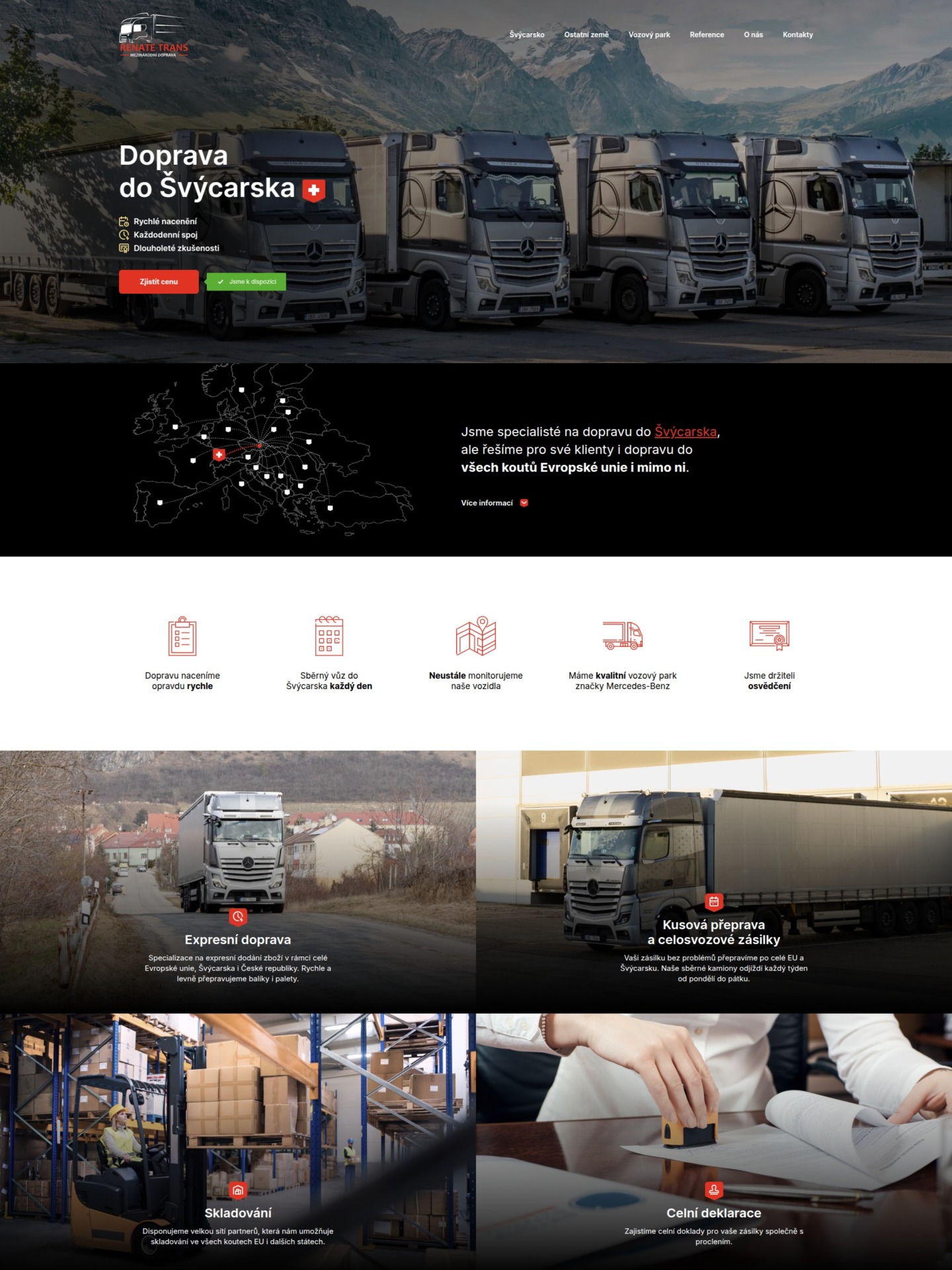 Transportation Company Web Development with WordPress