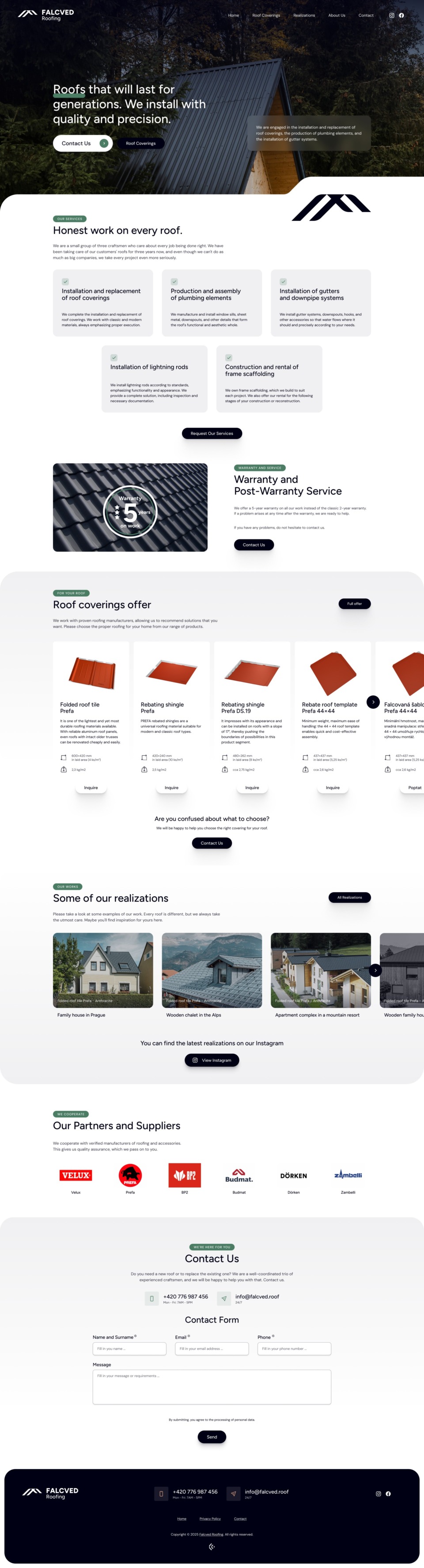 Roofing Services Web Design & WordPress Development